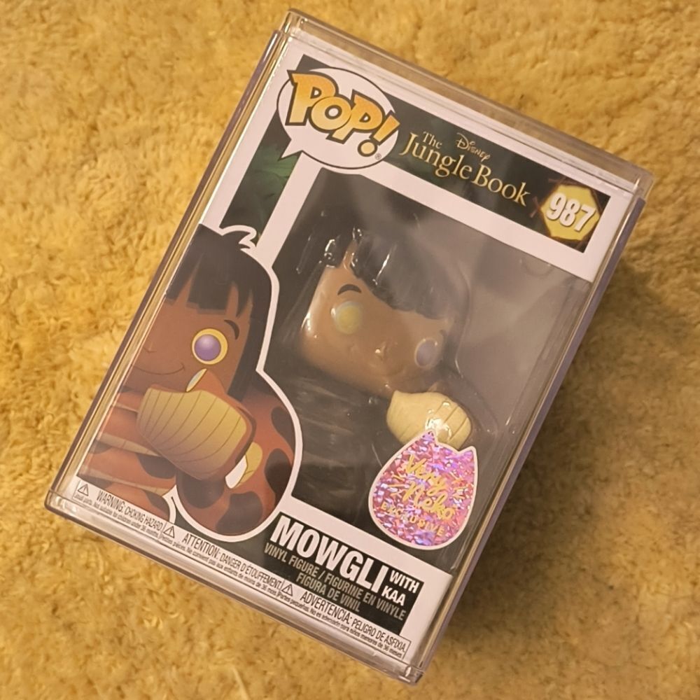Funko Pop The Jungle Booke Mowgli with Kaa Vinyl Figure